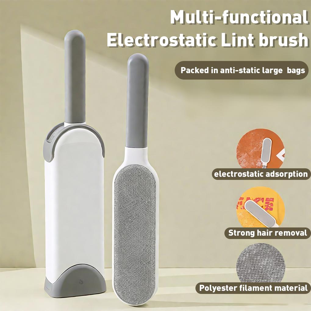 Furniture Lint Remover Brushes, Electricity dust Brush Home Clothes Coat Sticky Brush scanning Bed removes，Reusable Hair Removal Tool，Double Sided Self Cleaning Loose Hair Catcher for Pet, Hair Cleaner for Clothes, Sofa, Carpet