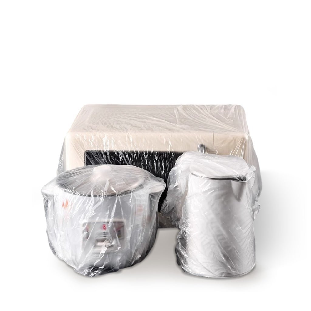 30 Counts Clear Small Appliance Covers, prevents dust from entering appliances during travel