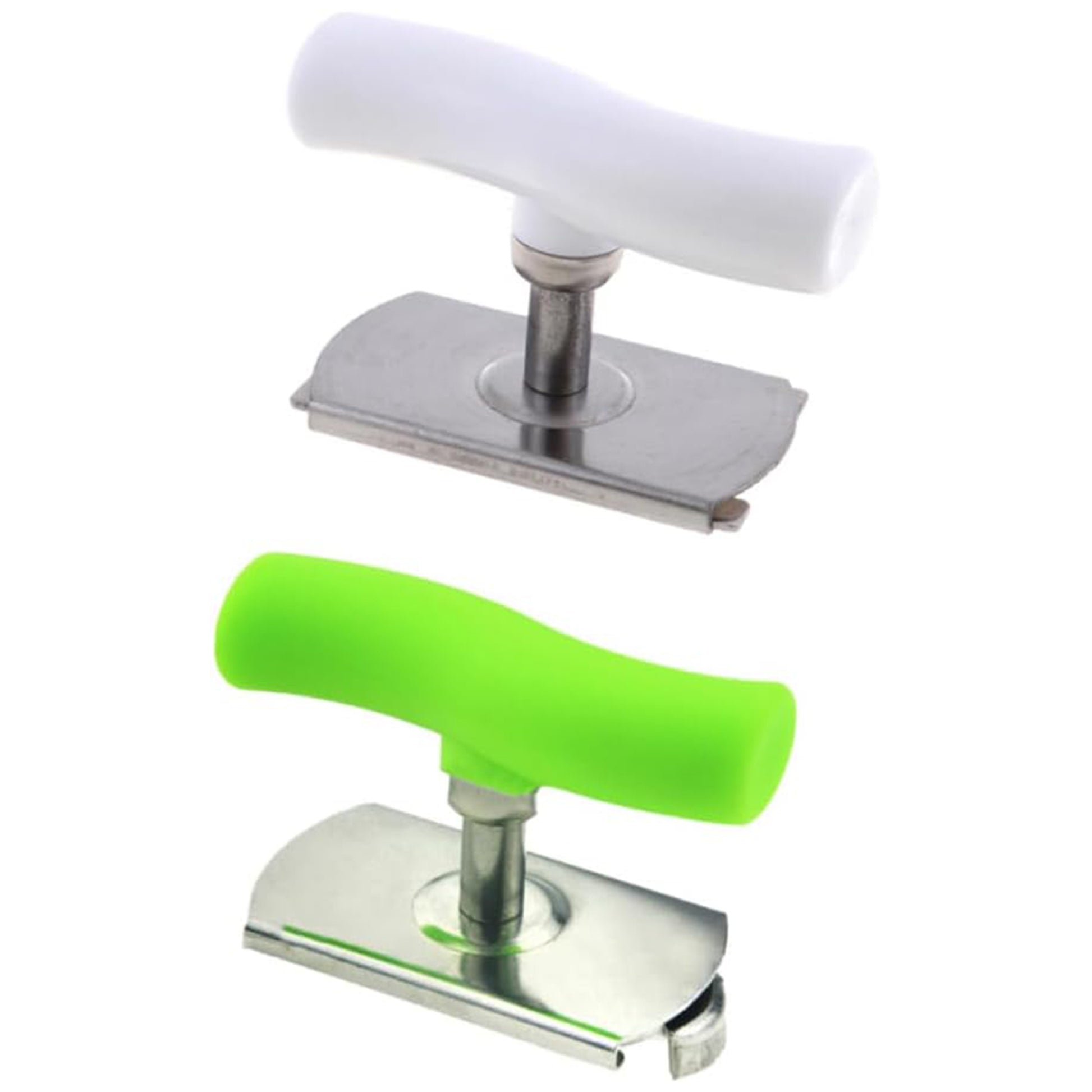 2 Counts Adjustable Jar Opener, A Helper for Tightly Sealed Containers, Reduce Strain on Hands and Wrists, White & Green