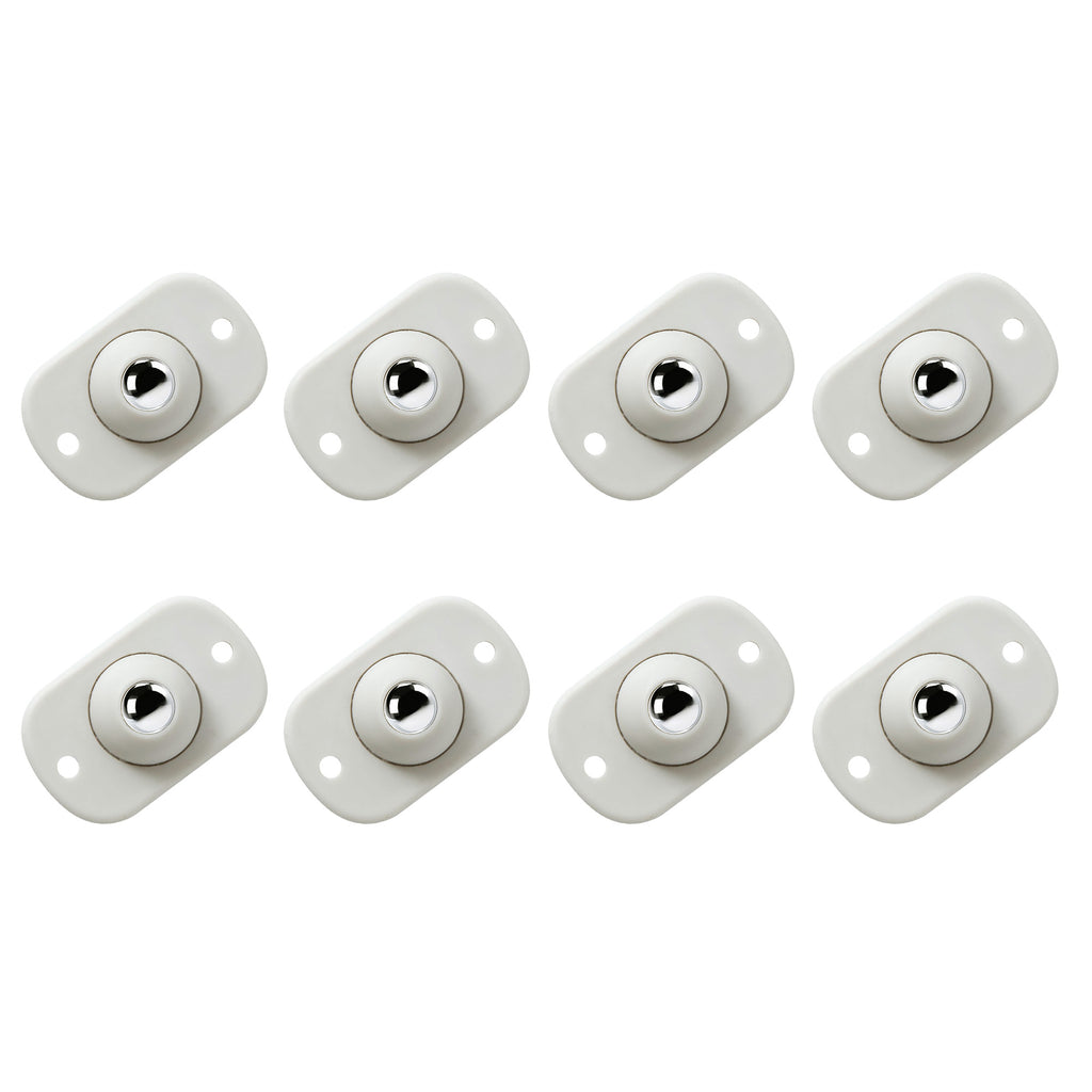 8 Counts Self Adhesive Caster Wheels, fits storage racks for flexible position adjustment, mini universal wheel