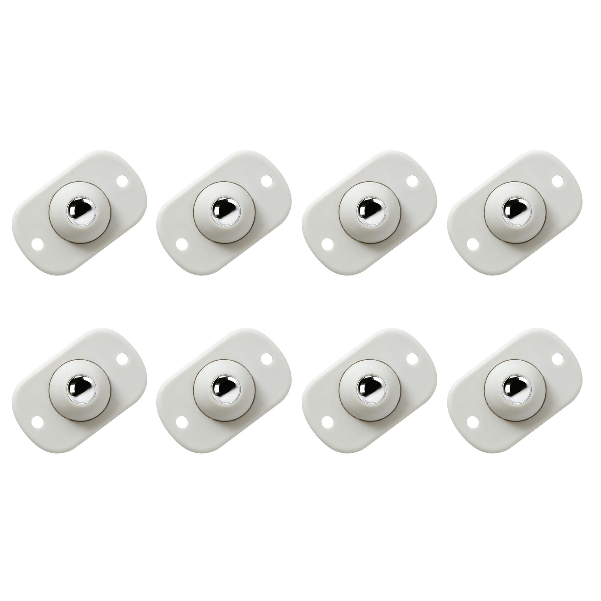 8 Counts Self Adhesive Caster Wheels, fits storage racks for flexible position adjustment, mini universal wheel