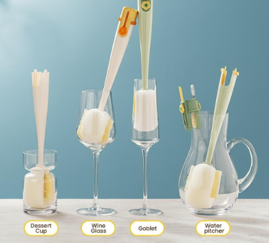 5-in-1 Bottle Cleaning Brush (Multifunctional) – For Cup Lid Cleaning & Home Kitchen Tasks