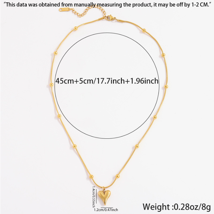 Cute Dainty Love Pendant Necklaces Women Trendy Heart Choker Jewelry Gifts for Women Wife Wife Girlfriend Mom