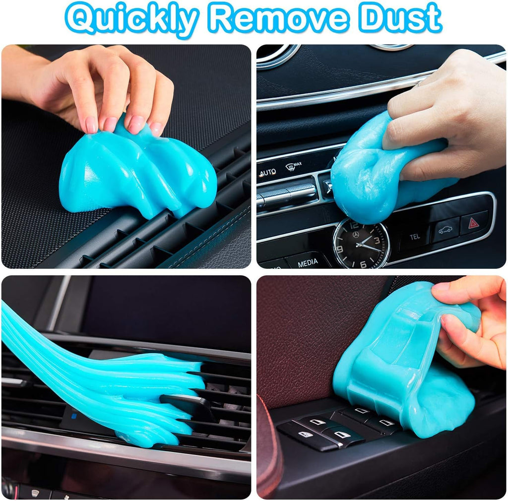 Universal Cleaning Gel for Office Products Cleaning,Keyboard Cleaner Dust Cleaning Gel for Car Interior Cleaning,Car Putty Reusable Slime goo, Magic Cleaning Putty for Vehicle Vents,Laptop