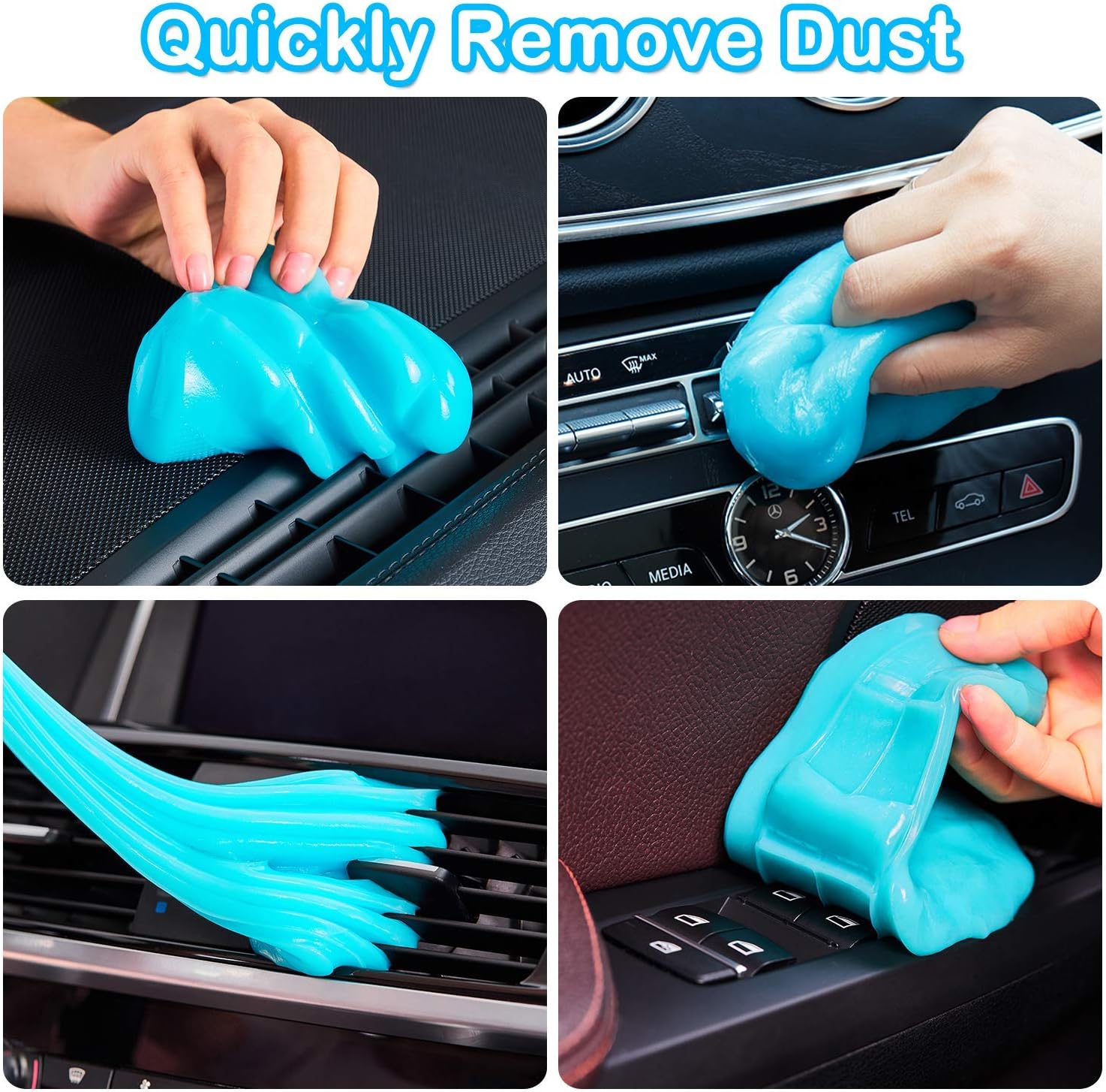 Universal Cleaning Gel for Office Products Cleaning,Keyboard Cleaner Dust Cleaning Gel for Car Interior Cleaning,Car Putty Reusable Slime goo, Magic Cleaning Putty for Vehicle Vents,Laptop