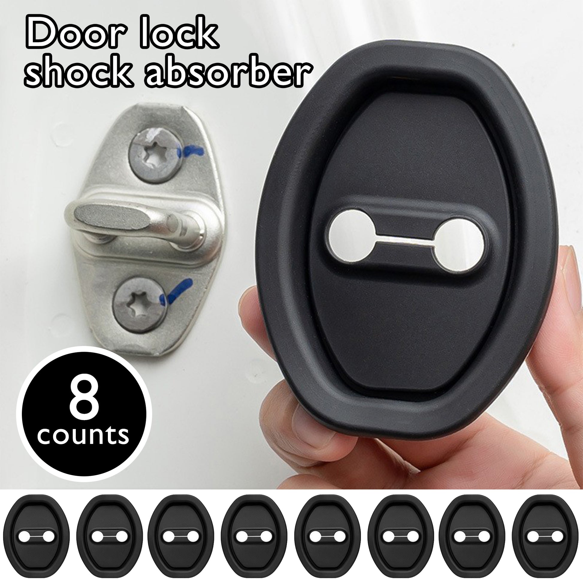 8 Counts Door Latch Lock Cover,Dustproof Design, Protects Latch, Enhances Durability