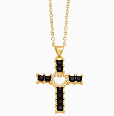 Cross  Pendant Necklace for Women Fashion Trendy Cross Chain for Women Men Grils Dainty Jewelry for Party Daily Clothing Decro Tendy All-match