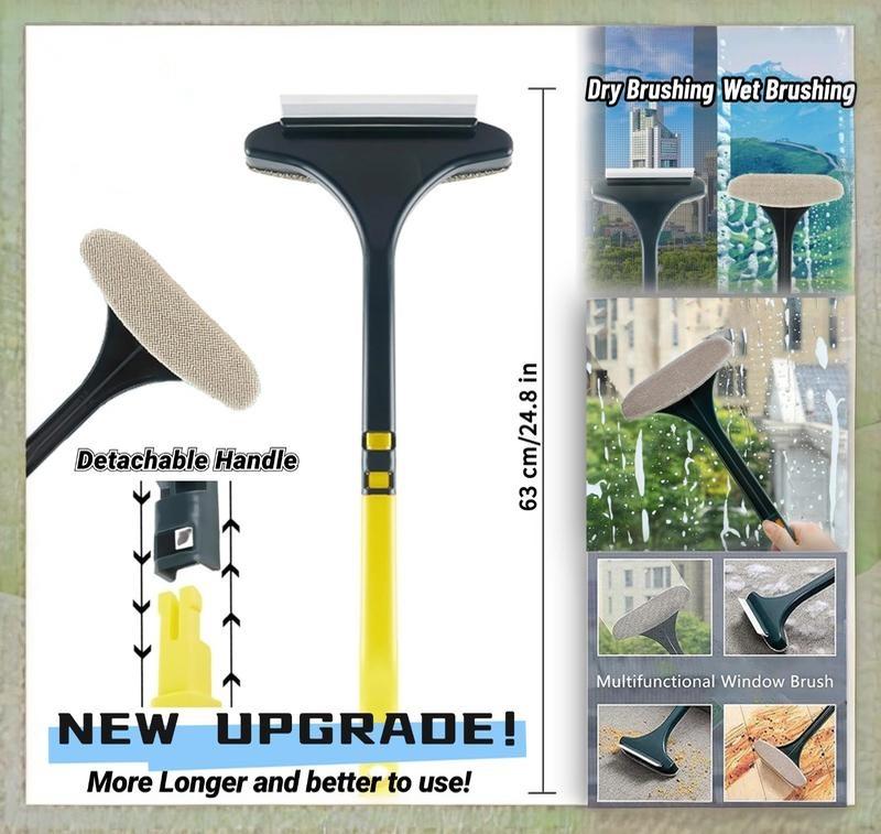 Multifunctional Anti-mosquito Screen Brush Glass Brush Dry And Wet Dual-use Household Cleaning Dust Brush Window Cleaning Tool