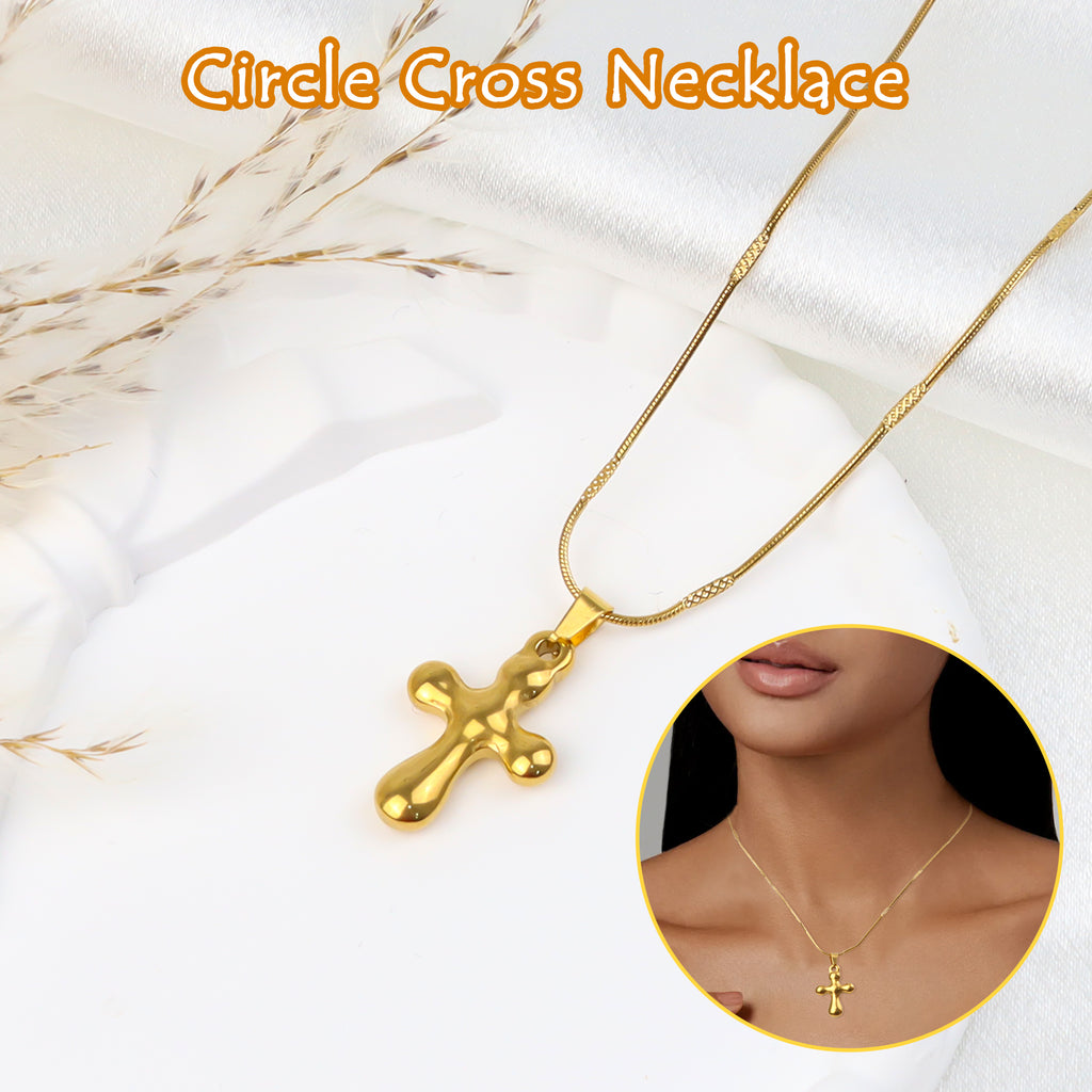 1 Count  Cross Pendant Necklace Gold, Maintains Gloss with Everyday Wear