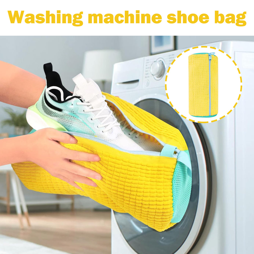 1 Count Shoe Washing Machine Bag，Secure Hanging Dry Feature, Fits Most Shoe Sizes