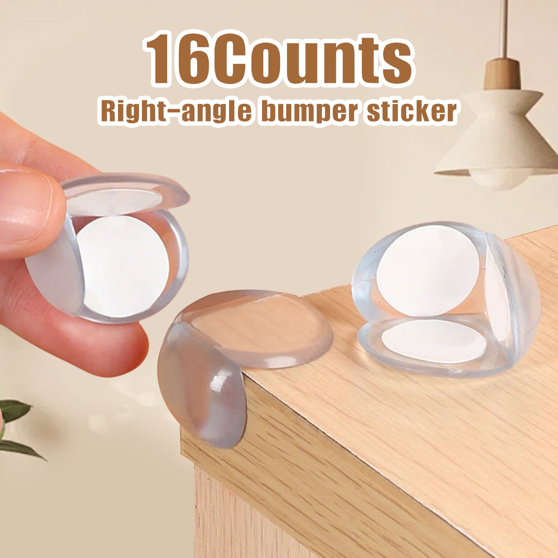 16 Counts Corner Protector , Clear Furniture Table Corner Safety Cushion, Round  Proof Bumper for Covering Sharp Furniture Edges