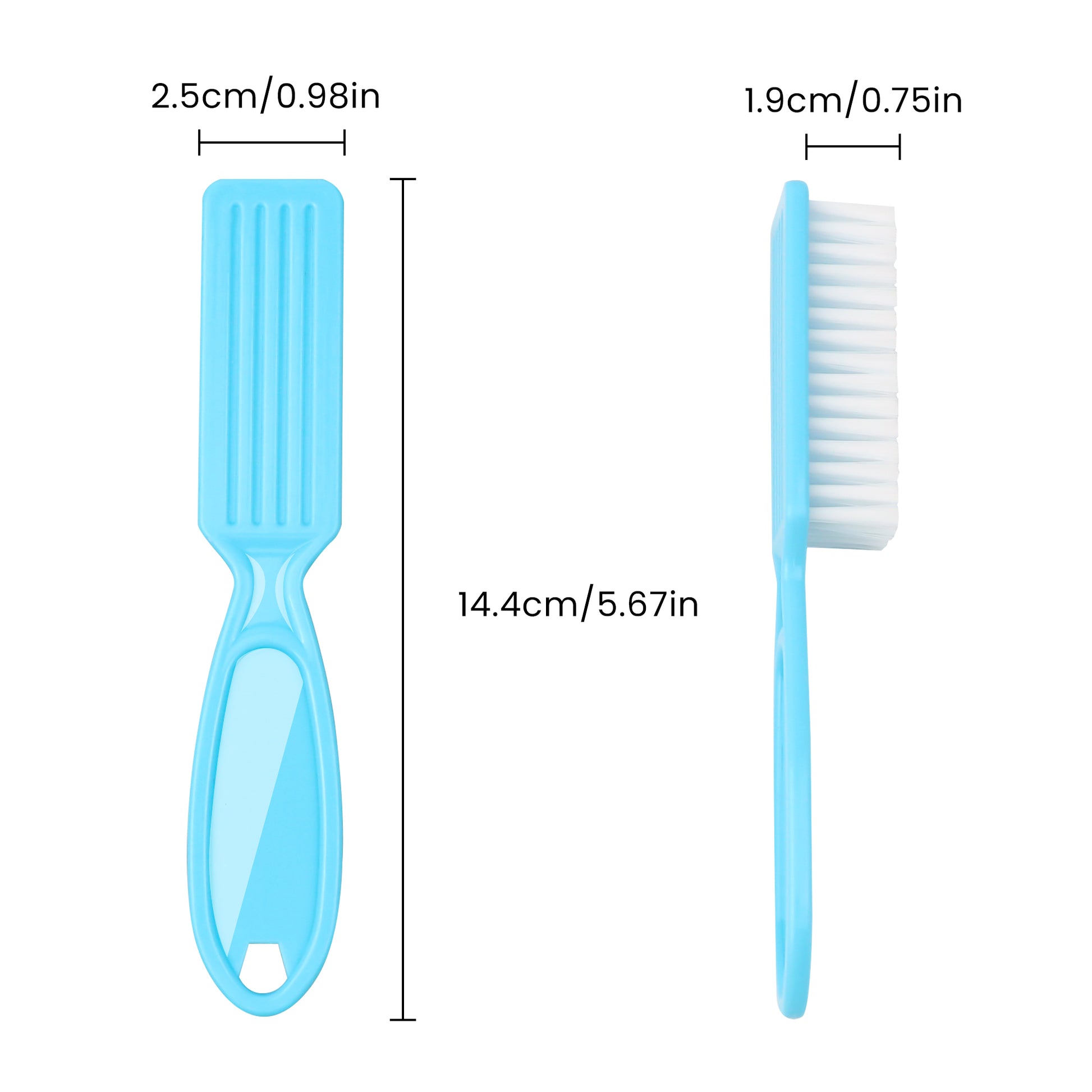 6 Counts Multi - Use Nail Brush Set, Compact Size for On - the - Go Use, Cleans Nail Dirt Anytime