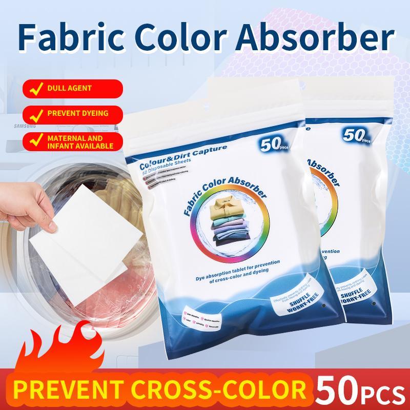 Laundry Color Catcher Sheets, 50 Count – Enable Mixed Washing & Prevent Staining