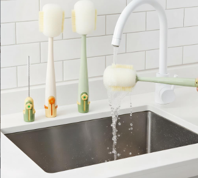 5-in-1 Bottle Cleaning Brush (Multifunctional) – For Cup Lid Cleaning & Home Kitchen Tasks