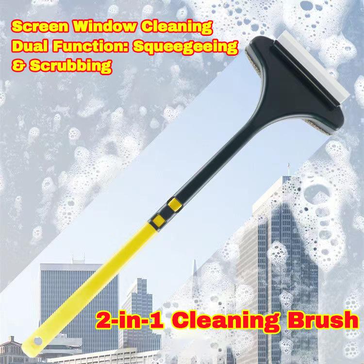 Multifunctional Anti-mosquito Screen Brush Glass Brush Dry And Wet Dual-use Household Cleaning Dust Brush Window Cleaning Tool