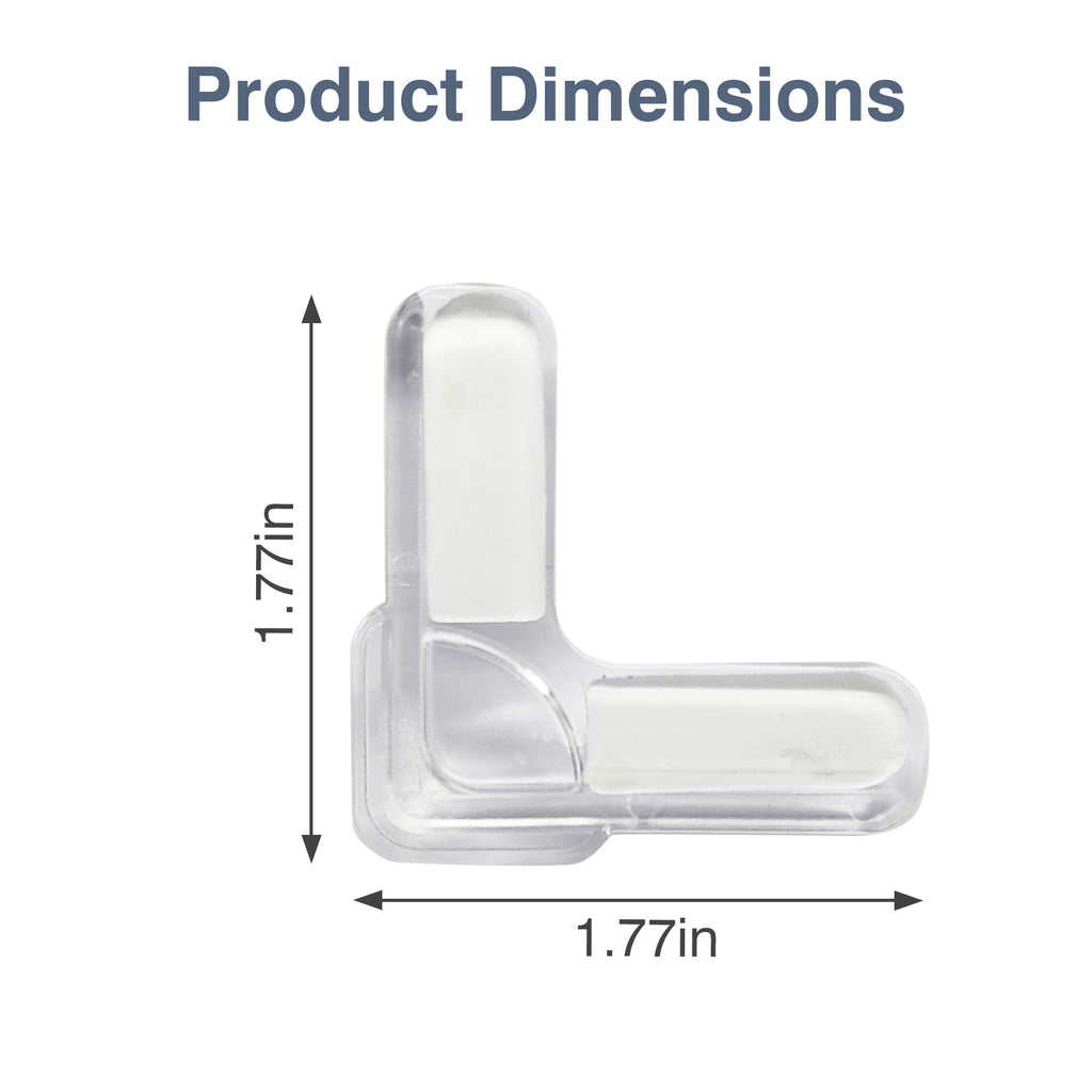 12 Counts Safety Corner Protectors Guards, Easy Install on Glass Wood and Tile, Transparent