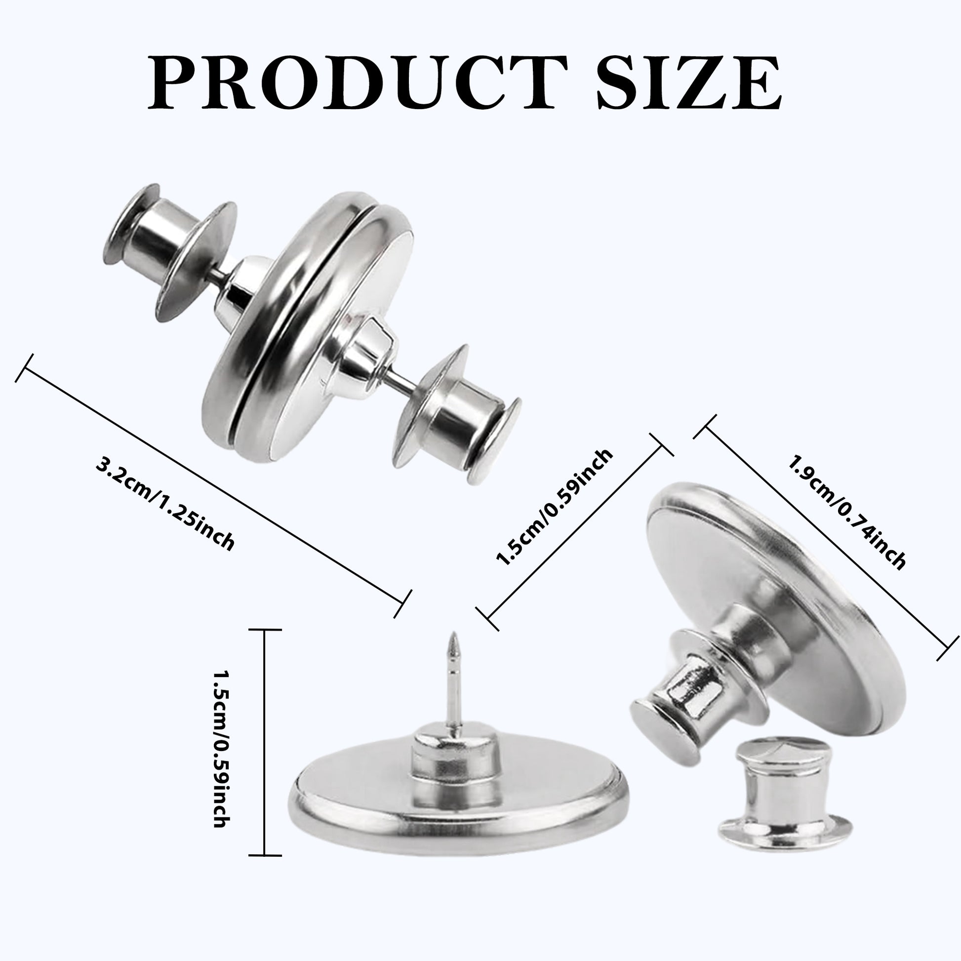 16 Counts Magnetic Window Coverings Clips, Two-Way Magnetic Closure for Curtains, Light Blocking Magnets for Home & Office