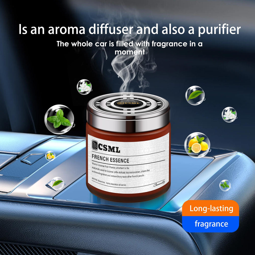 Premium Car Air Freshener – Long-Lasting Fragrance, 100% Natural Plant-Based Formula, Alcohol-Free Odor Eliminator, Heat-Resistant Automotive Accessory