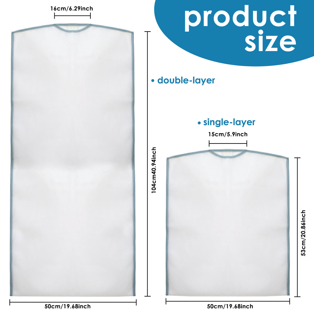 2 Counts Hanging Pillow Drying Rack Net , Breathable Ventilation , Shape Protection Feature ,Bulky Item Drying,Outdoor & Indoor Use