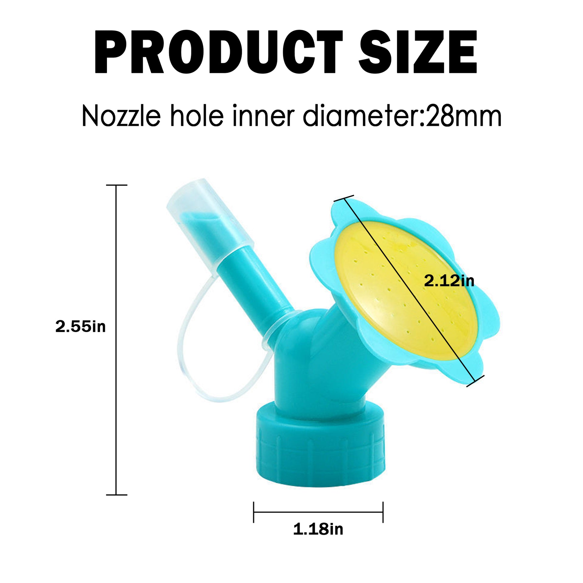 3 Counts Double Head Bottle Cap Sprinkler,Small Bottle Cap Sprinkler for Indoor Plant Bonsai, Garden Bonsai Watering Tool, Random Color