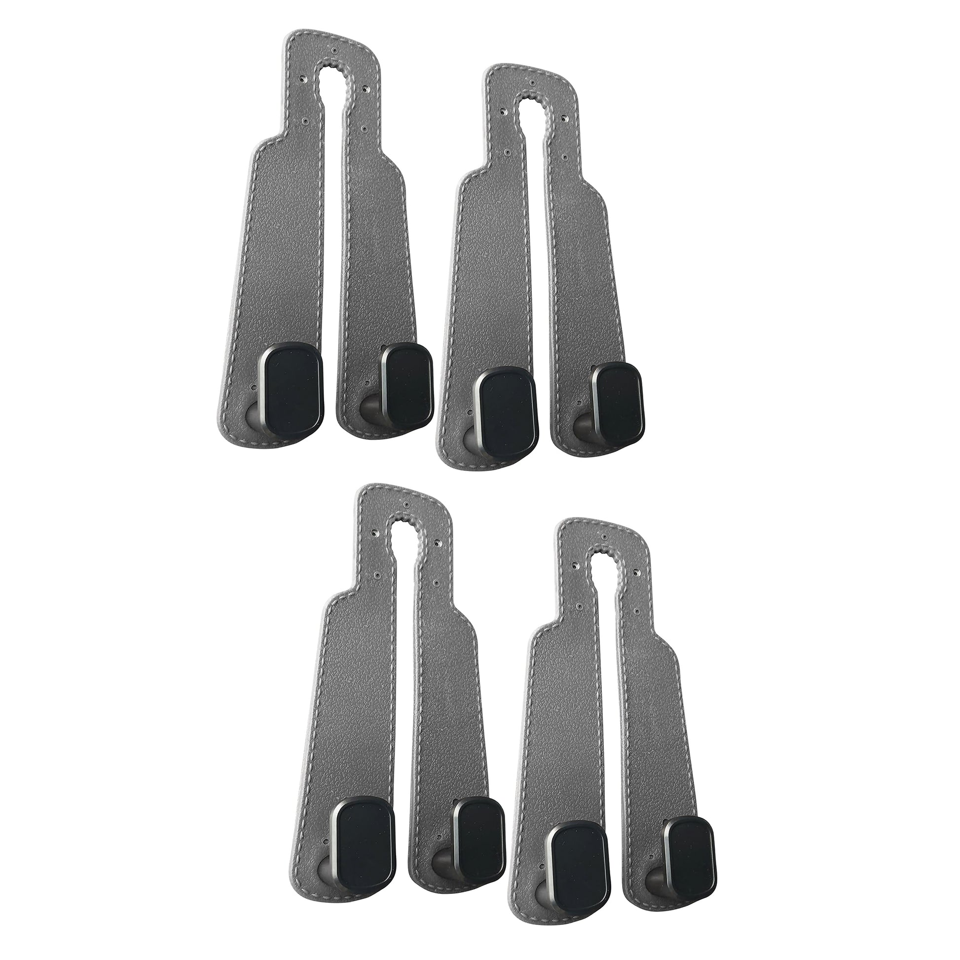4 Counts Car Seat Headrest Hook, Upgrade Car Seat Back Double Hooks for Clothes Umbrellas Water Bottles, Fits Most Cars SUVs Trucks