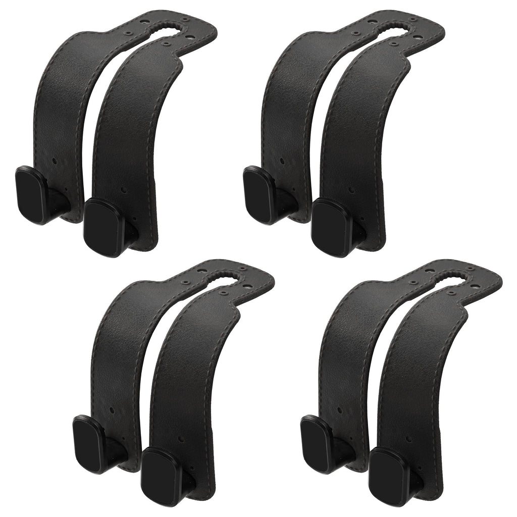 4 Counts Car Seat Headrest Hook, Upgrade Car Seat Back Double Hooks for Clothes Umbrellas Water Bottles, Fits Most Cars SUVs Trucks