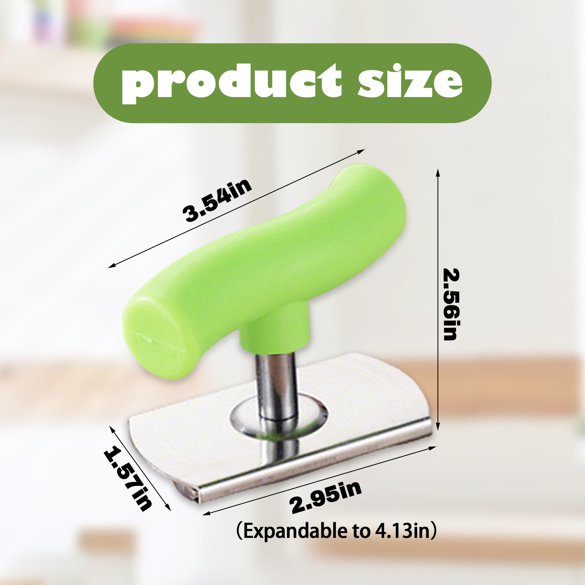 2 Counts Adjustable Jar Opener, A Helper for Tightly Sealed Containers, Reduce Strain on Hands and Wrists, White & Green