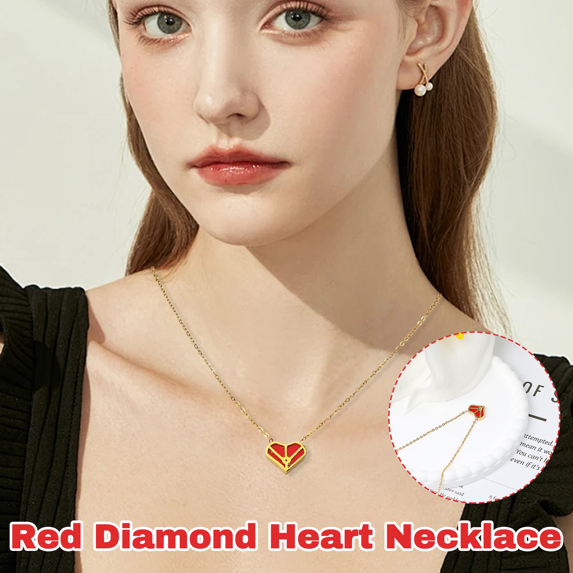 1 Count Gold-Tone Stainless Steel Heart Pendant Necklace with Patterned Design, pairs nicely with fancy ensembles and daily outfits