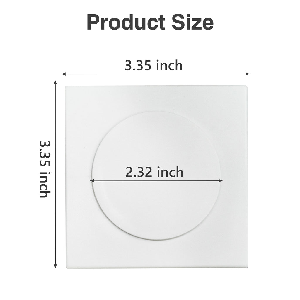 6 Counts Wall Split Flange Covers, Conceal Pipe Holes Neatly, Self-Adhesive for Easy Installation