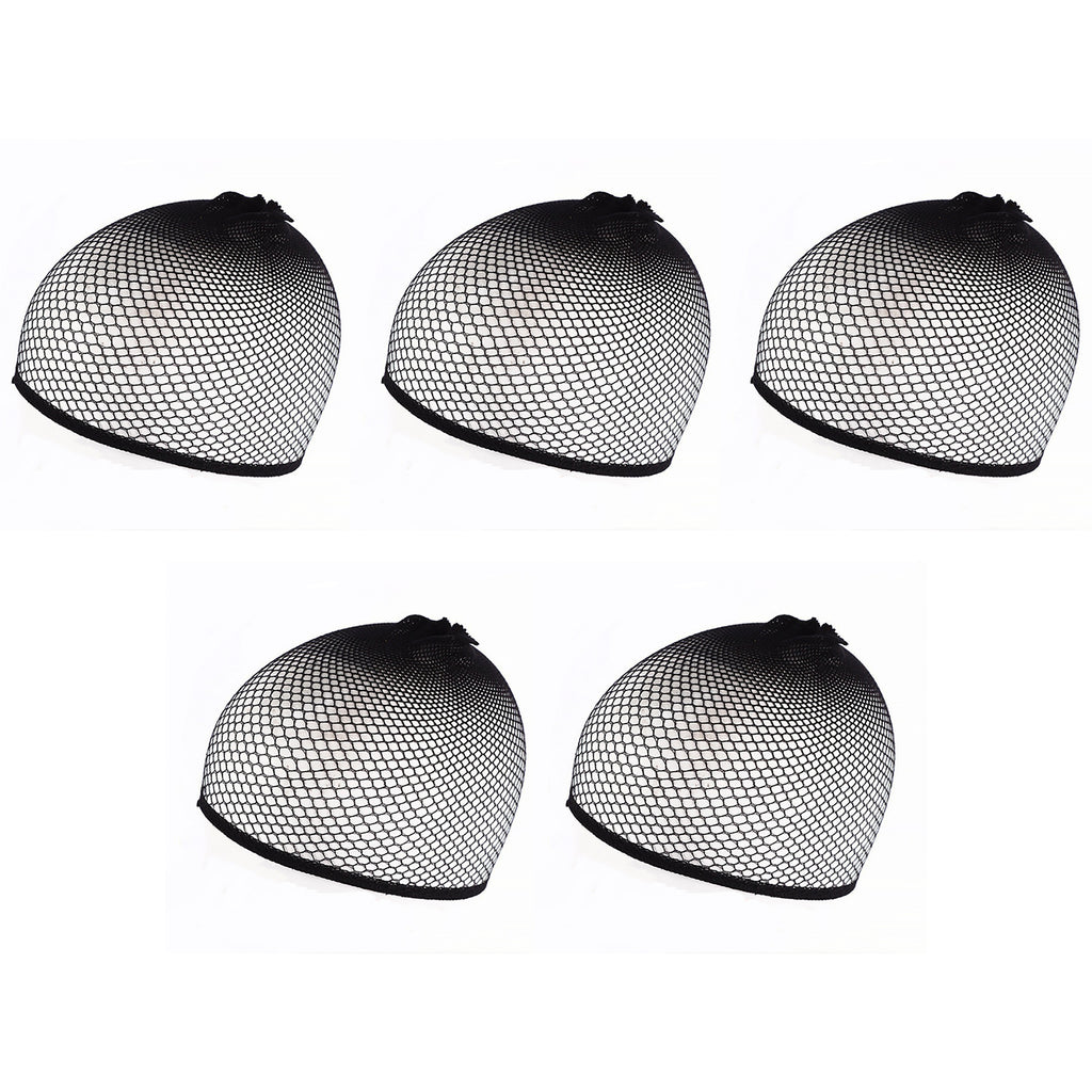 5 Counts Universal Hairnets & Styling Tools: Breathable Mesh Caps for Men & Women