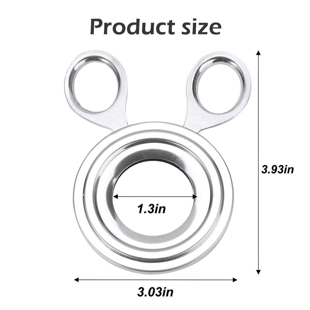 1 Count Stainless Steel Egg Cutter, Quick Open Manual Snipper for Stuffed Glutinous Rice Eggs & Scotch Eggs - Durable Stainless Steel Kitchen Gadget