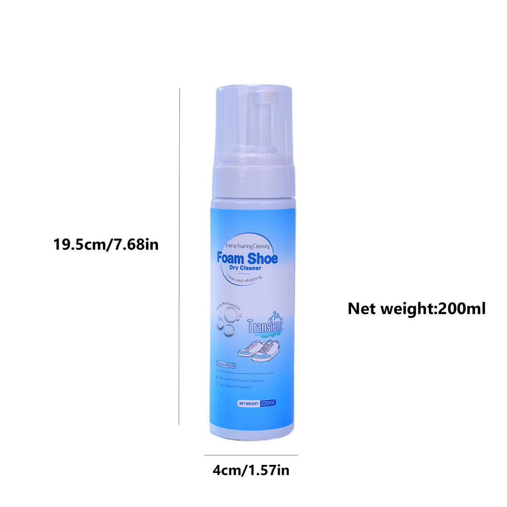 Shoe Cleaner, 6.76 oz Sneaker Cleaner Foam for Removing Stains and Dirt, Shoe Cleaning Solution for White Shoes, Ideal for Footwear, Safe for Leather, Suede, Nubuck, Cotton, Knits