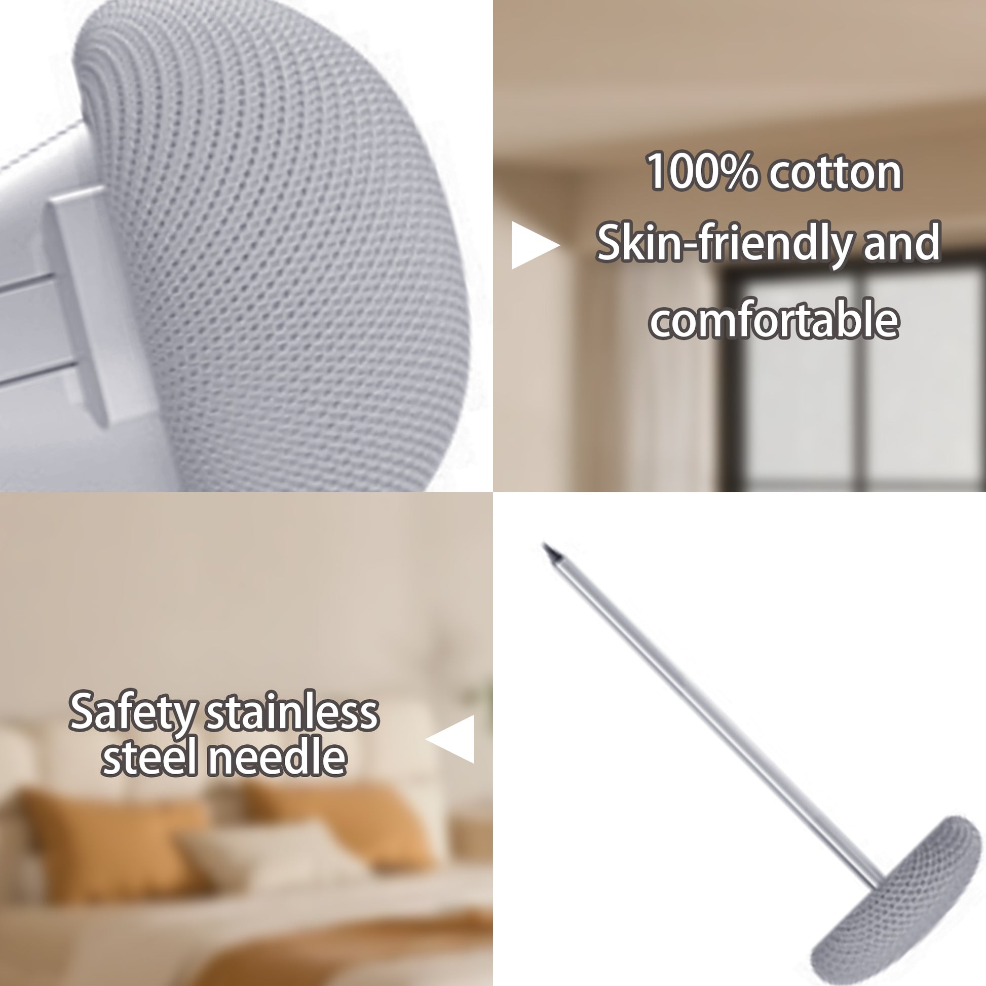 8 Counts Duvet Clips Set, Simple Locking Design with Safe Removal,Pink / Grey