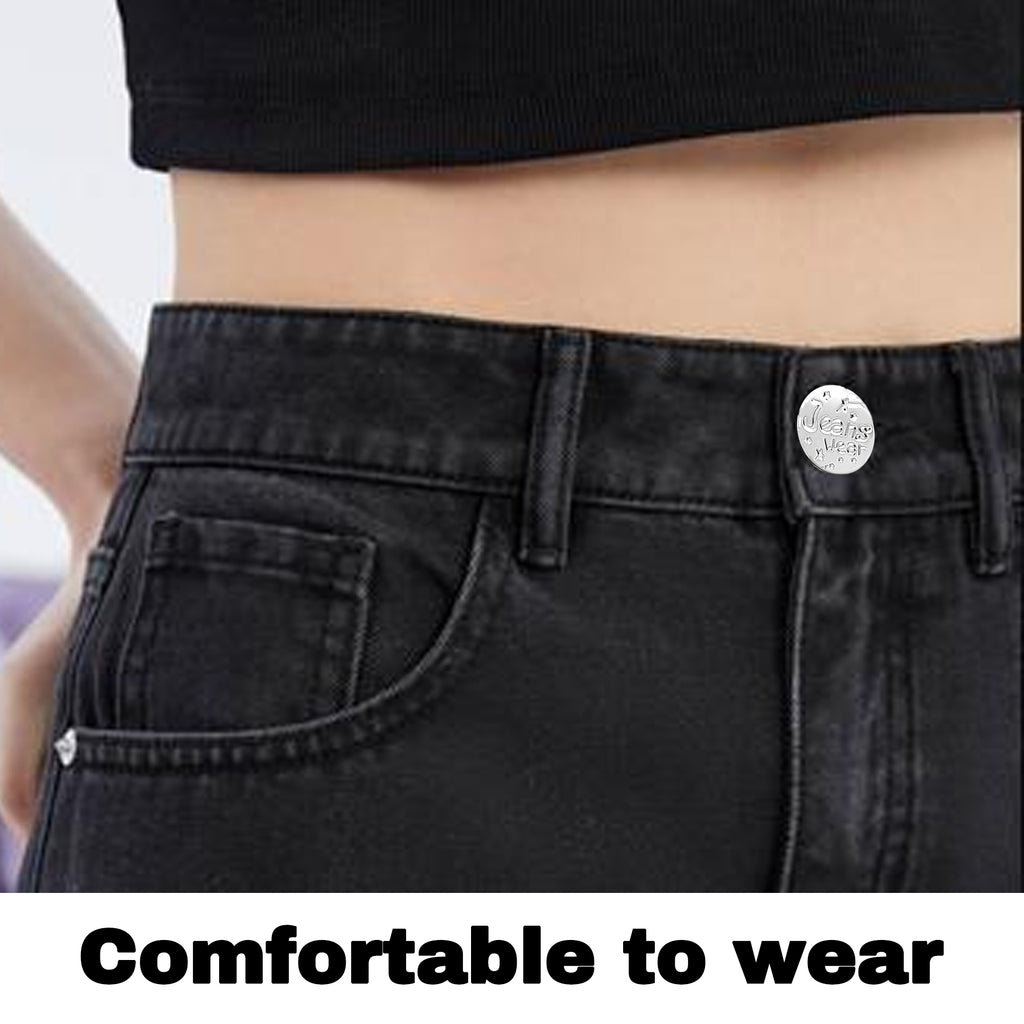 20 Counts Jeans Buttons Replacement ,Metal Adjustable Buttons , Pants & Skirts Application，Random Style