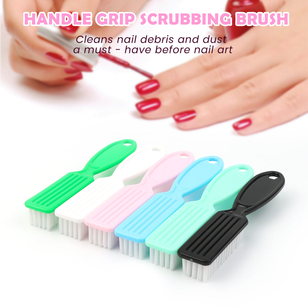 6 Counts Multi - Use Nail Brush Set, Compact Size for On - the - Go Use, Cleans Nail Dirt Anytime