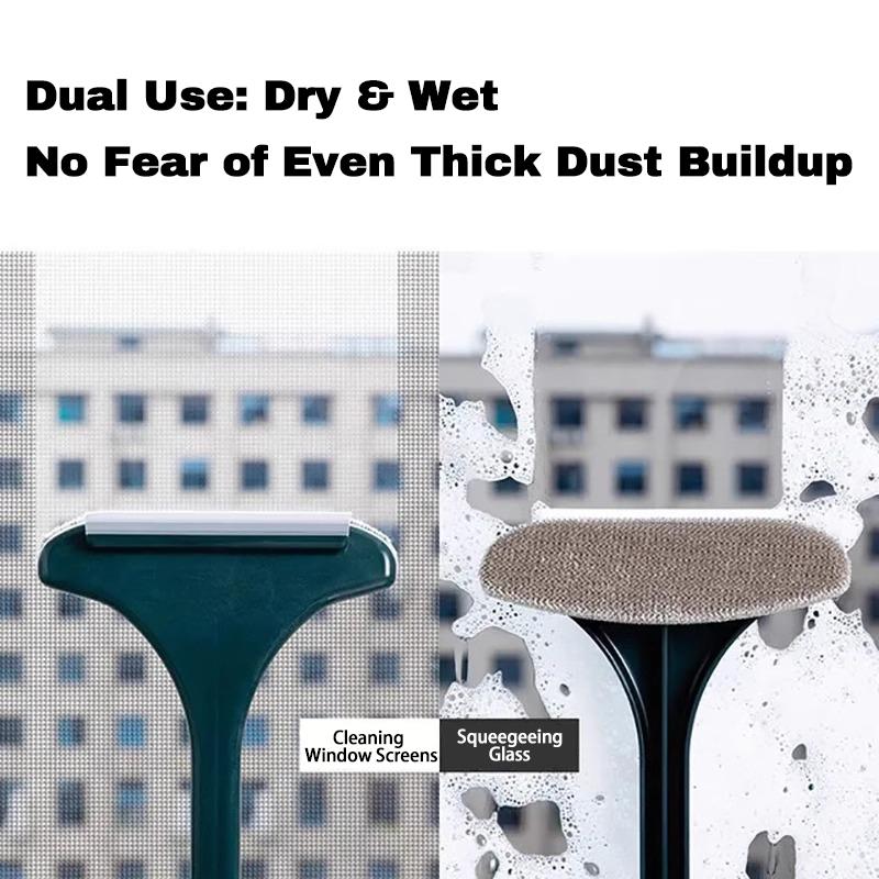 Multifunctional Anti-mosquito Screen Brush Glass Brush Dry And Wet Dual-use Household Cleaning Dust Brush Window Cleaning Tool