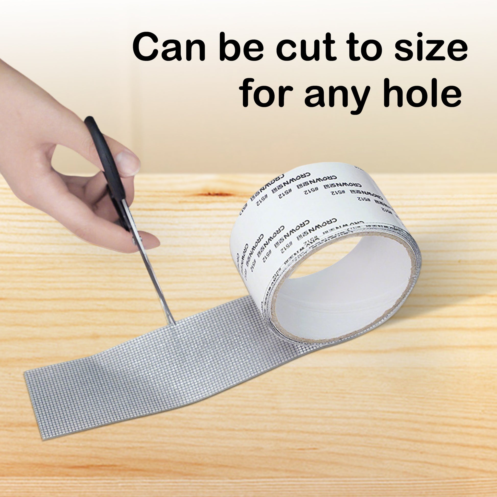 1 count Super Adhesive Screen Repair Tape , Long-Lasting Adhesion ,Easy Cut-to-Size Application , Mesh Screen Restoration , Door & Window Repair,gray