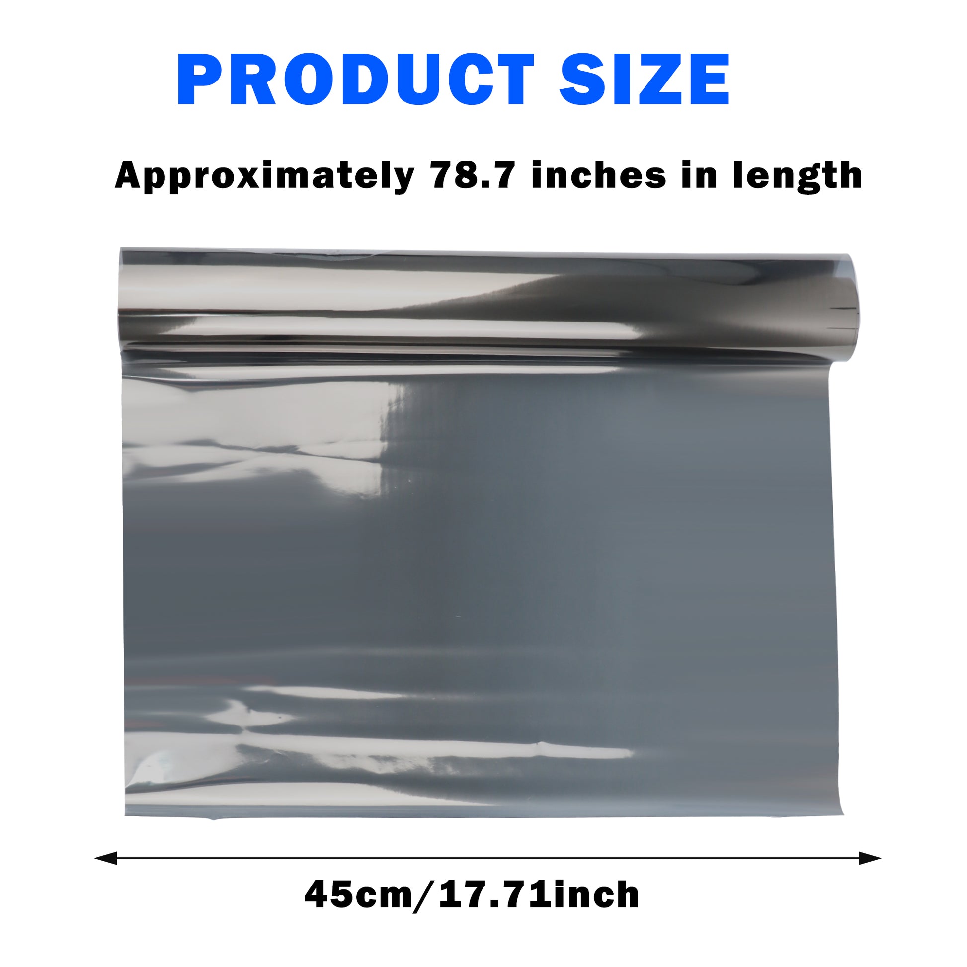 1 Count Window Privacy Film, Static Cling Removable Window Tint, Sun and UV Blocker for Glass Doors, Reflective Mirror Privacy Film