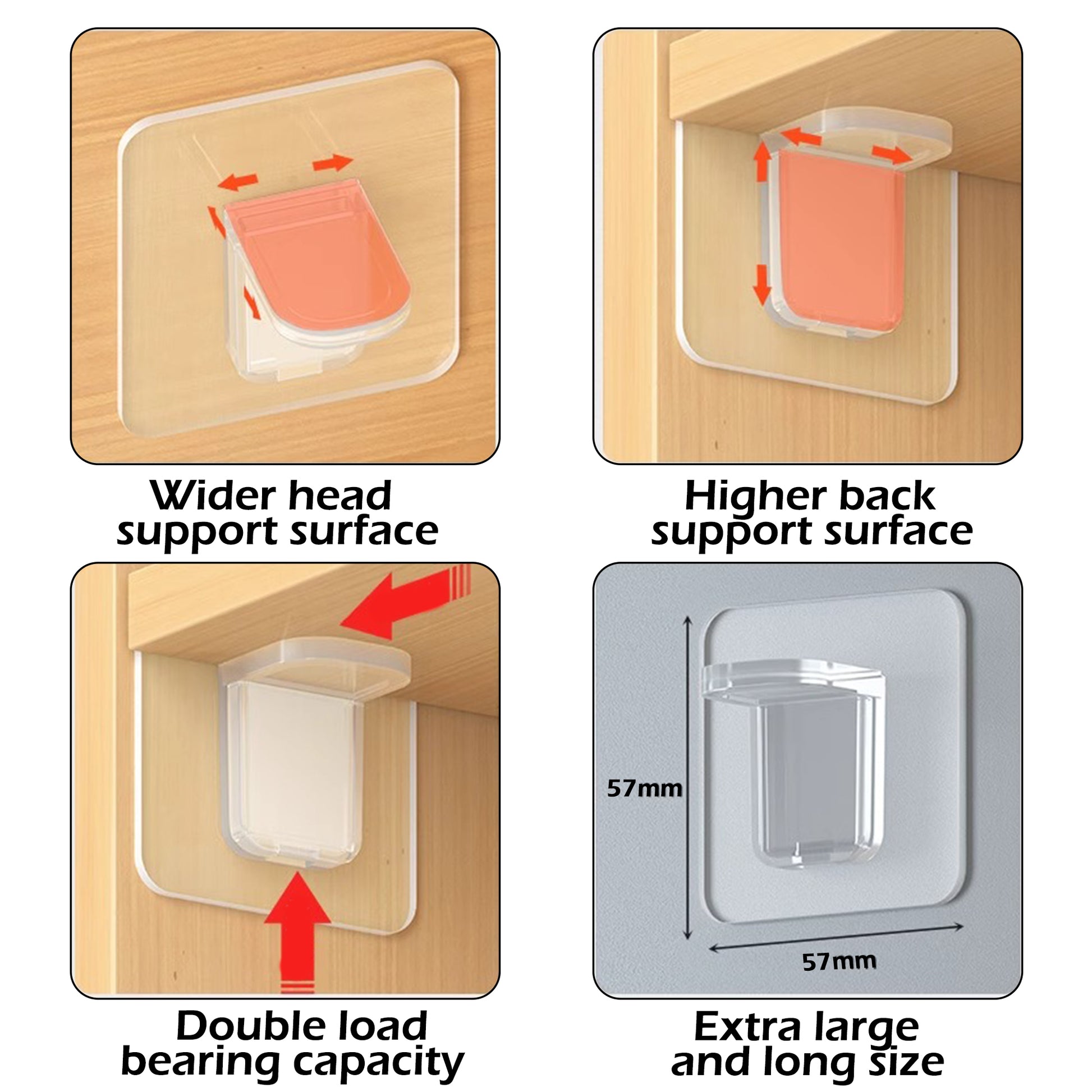 16 Counts Shelf Support Pegs, Self-Adhesive Bracket without Punch, Strong Partition Pin for Kitchen Clapboard Bookcase