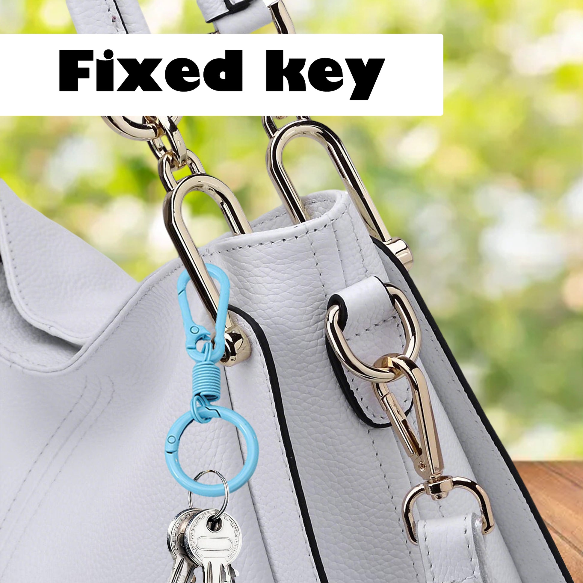 6 Counts Keychain Clips with O Rings ,Compact Lightweight Build,Secure Carabiner Design , Key & Accessory Organizer, Random Color