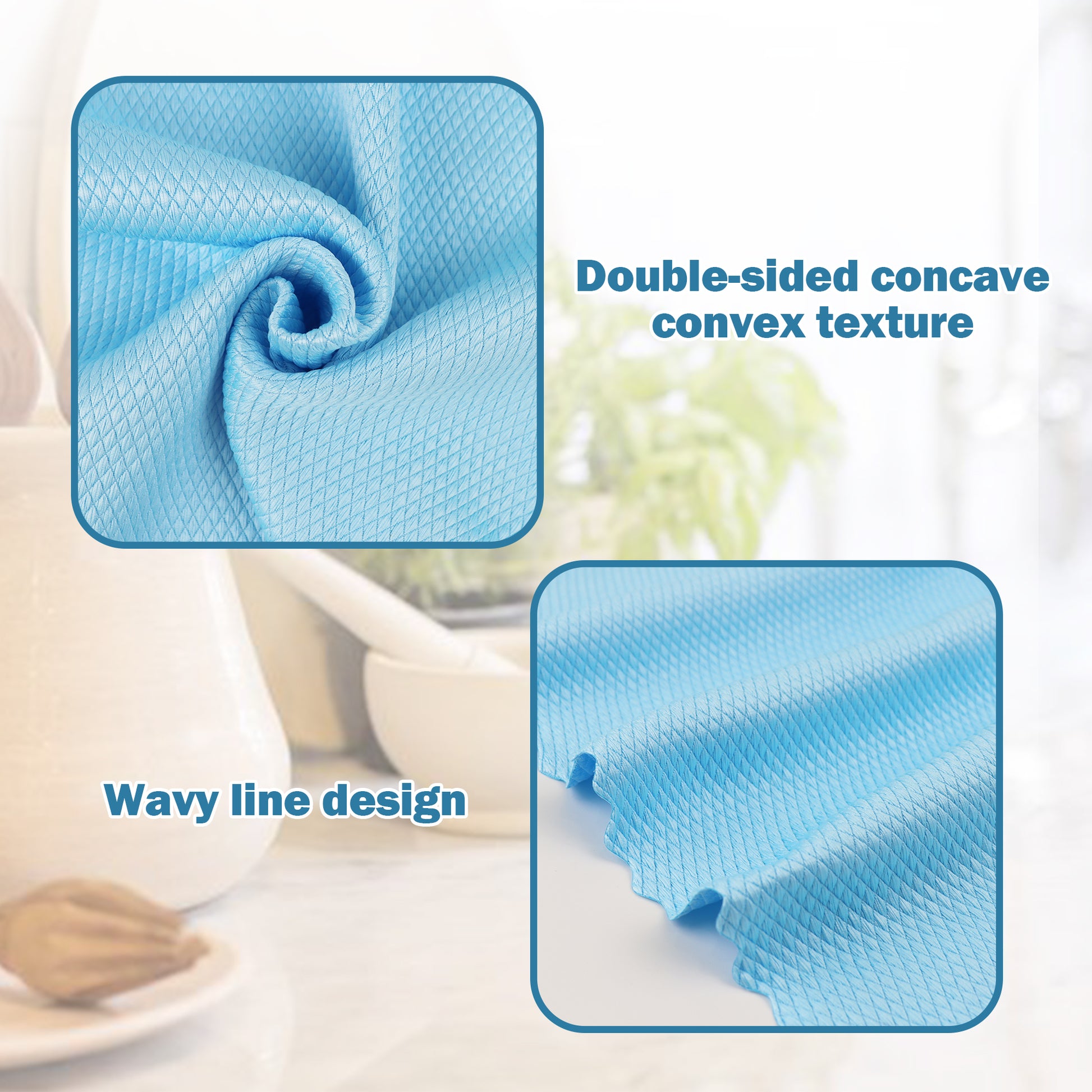 Glass Cleaning Cloth Easy Clean, Streak Free Glass Cleaning Miracle Microfiber Cleaning Cloth, Reusable Glass Cleaning Cloth for Kitchen, Counter, Window, Mirror Lint Random Color