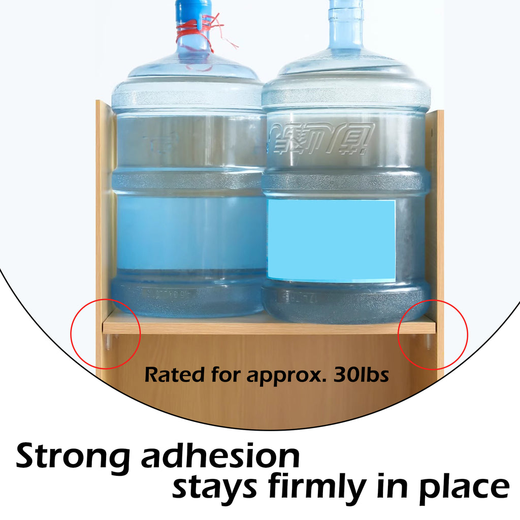 16 Counts Shelf Support Pegs, Self-Adhesive Bracket without Punch, Strong Partition Pin for Kitchen Clapboard Bookcase