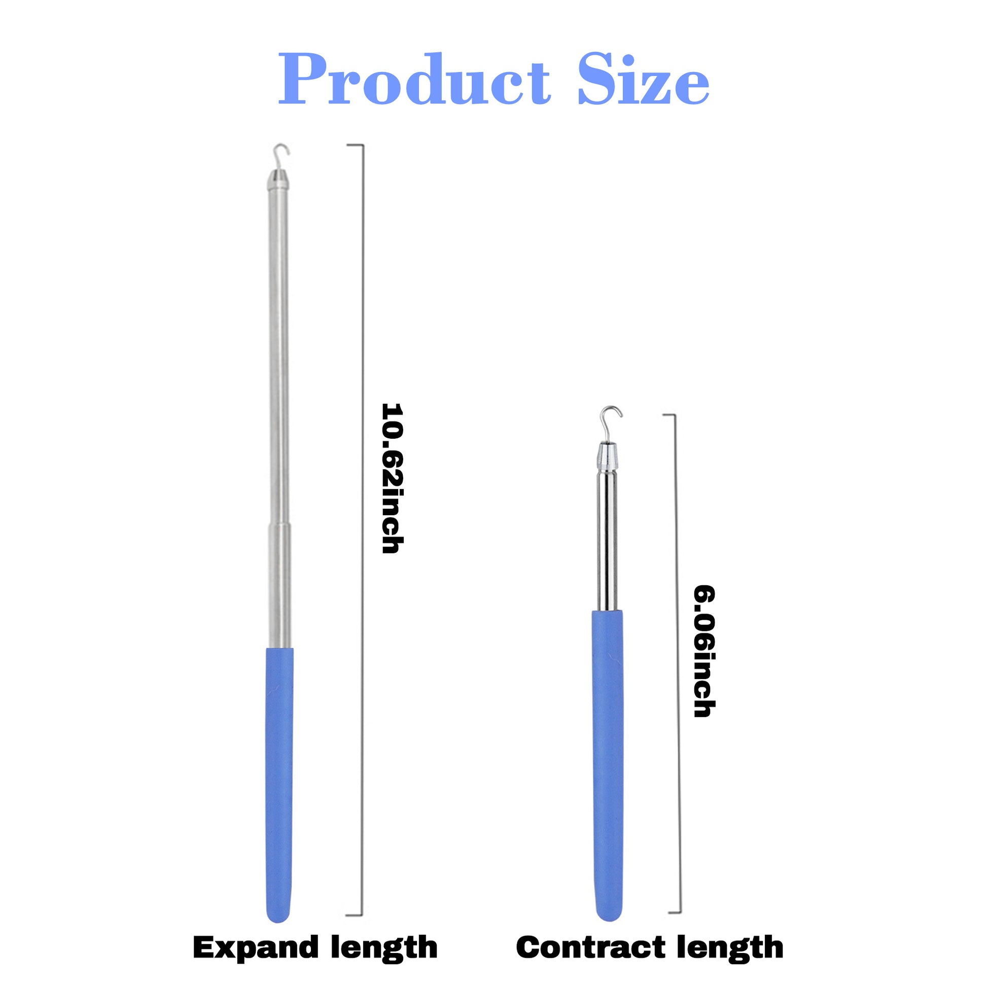 3 Counts Bracelet Helper Tool, Retractable Stainless Steel Jewelry Fastener for Easy Wear，mixed colors