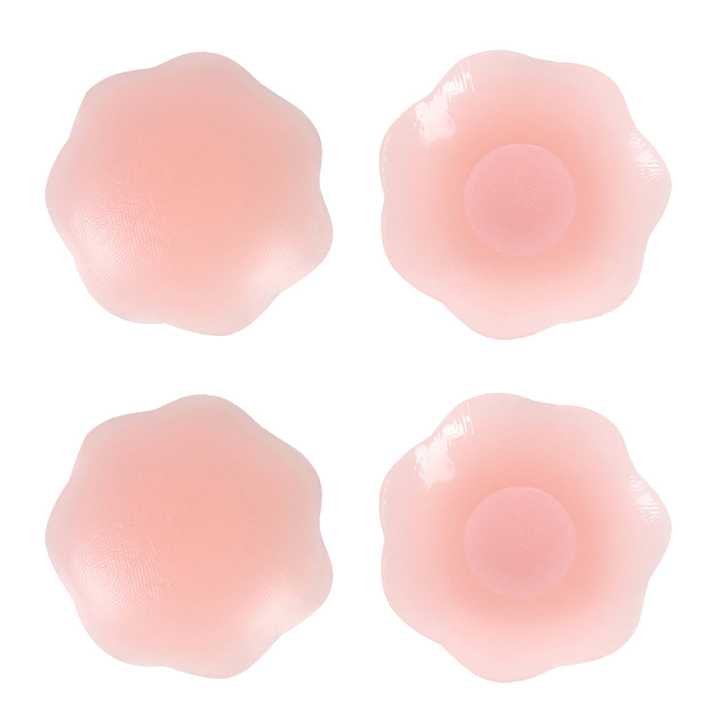 2 Counts Reusable Adhesive Silicone Thin Pasties - Seamless & Invisible Coverage for Backless Outfits