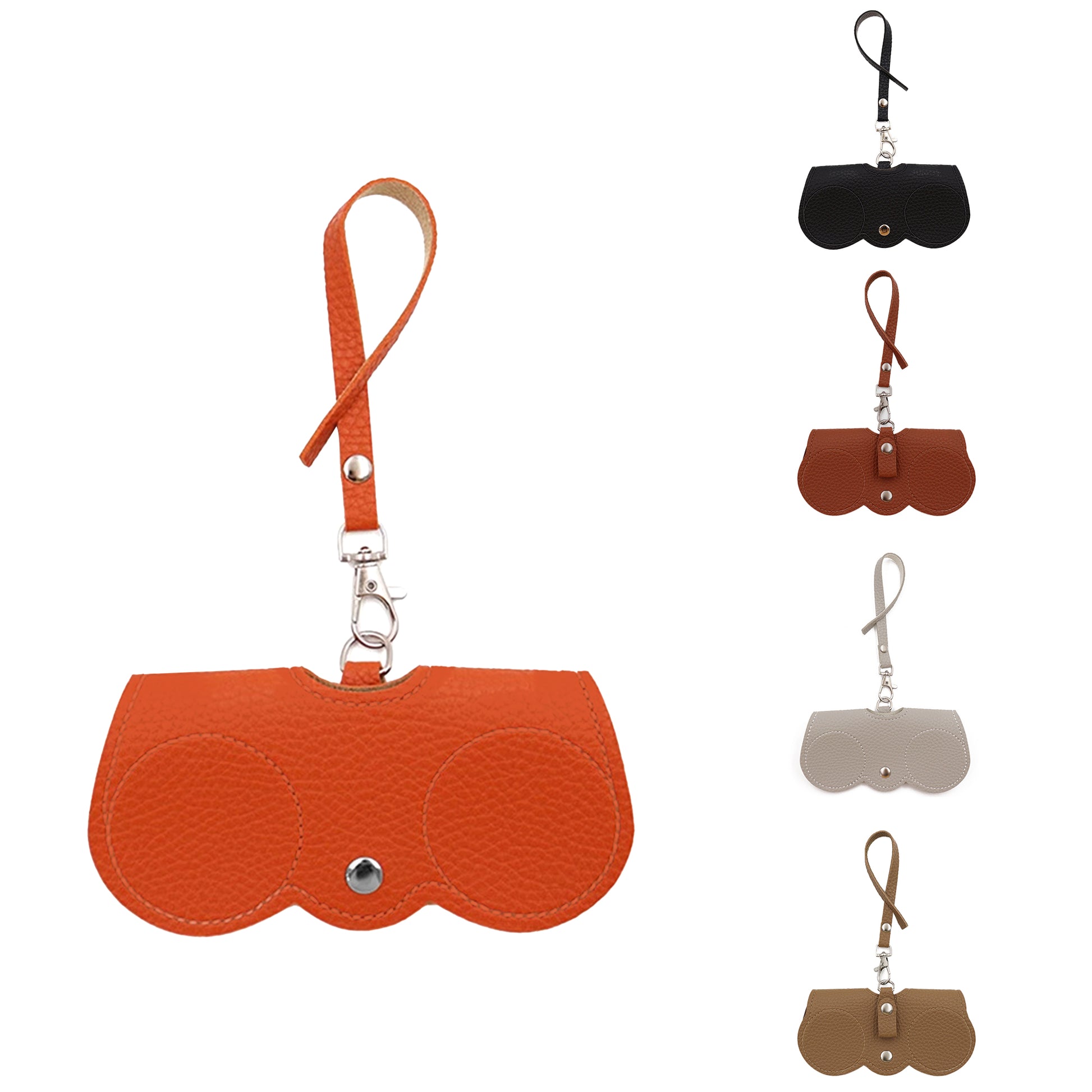 1 Count Soft Leather Sunglasses Bag, Eyewear Sleeve Fits Most Glass Sizes, Prevents Scratches on Eyewear