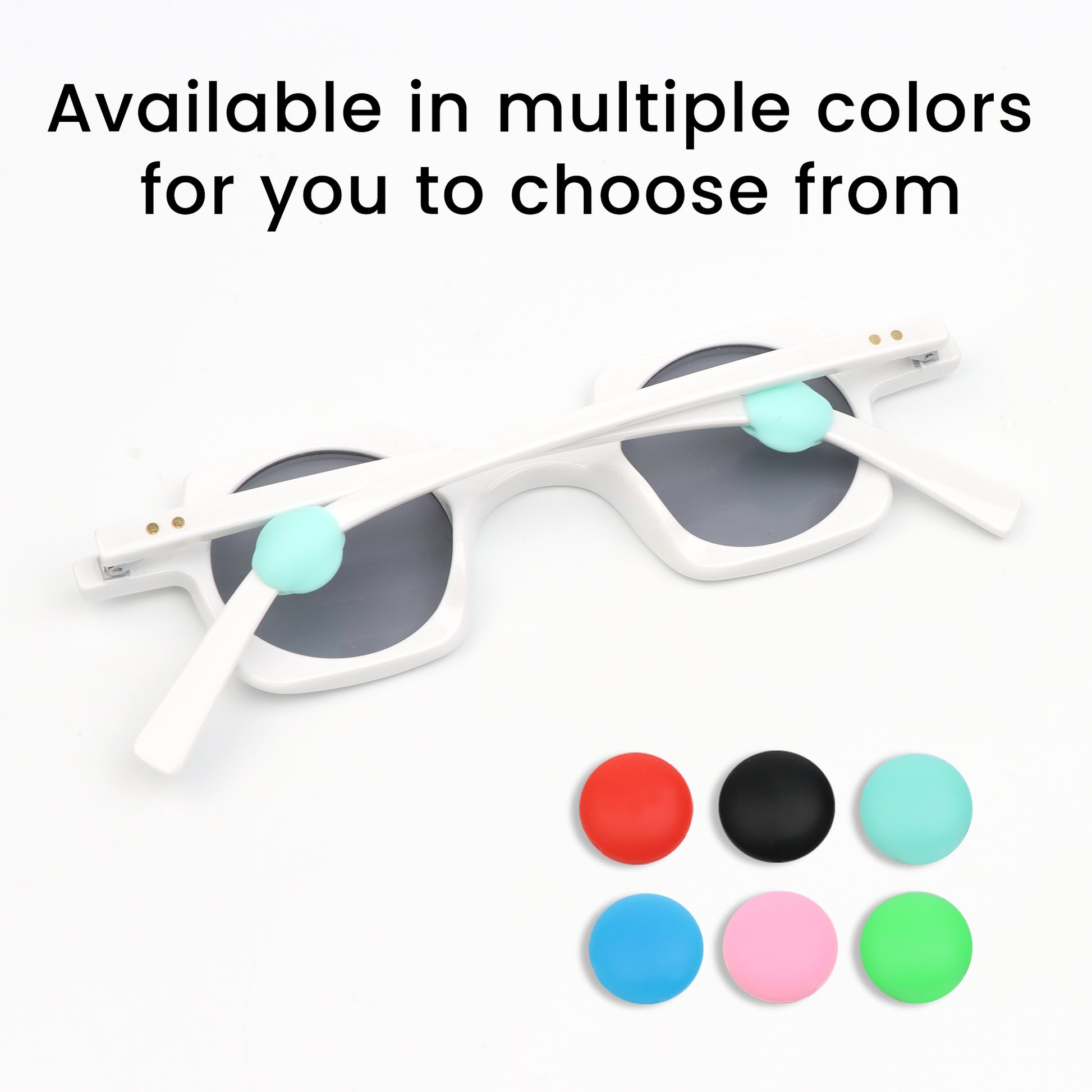 24 Counts Silica gel Eyeglasses Retainer，random color Bean-Shaped Ear Grips – Soft Silicone, No-Slip Design for Glasses & Sunglasses