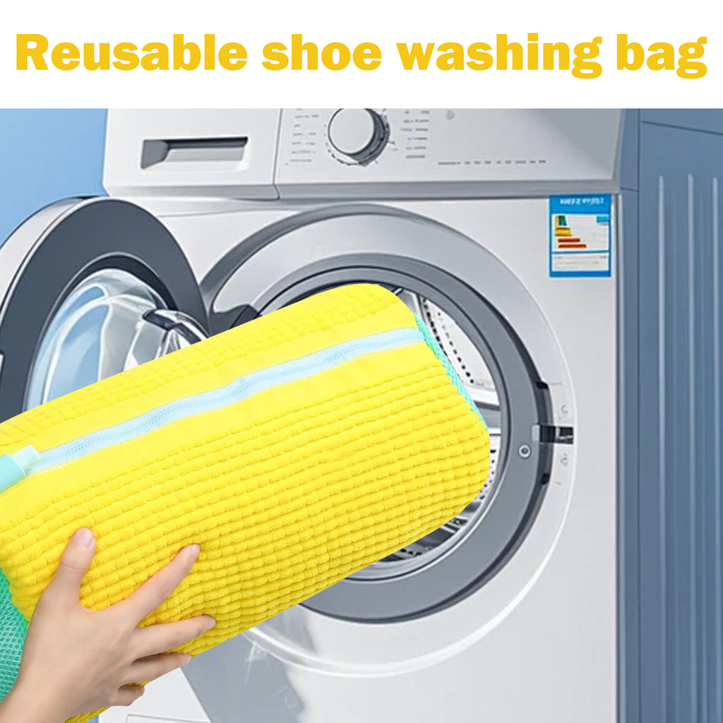 1 Count Shoe Washing Machine Bag，Secure Hanging Dry Feature, Fits Most Shoe Sizes