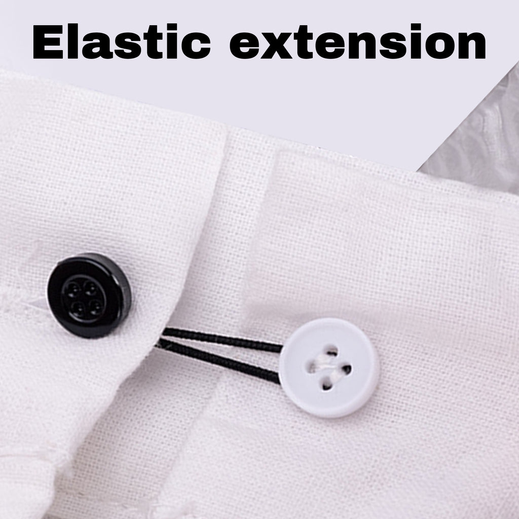 12 counts Superior Stitch Unisex Comfy Deluxe Collar , White & Black Buttons improve collar