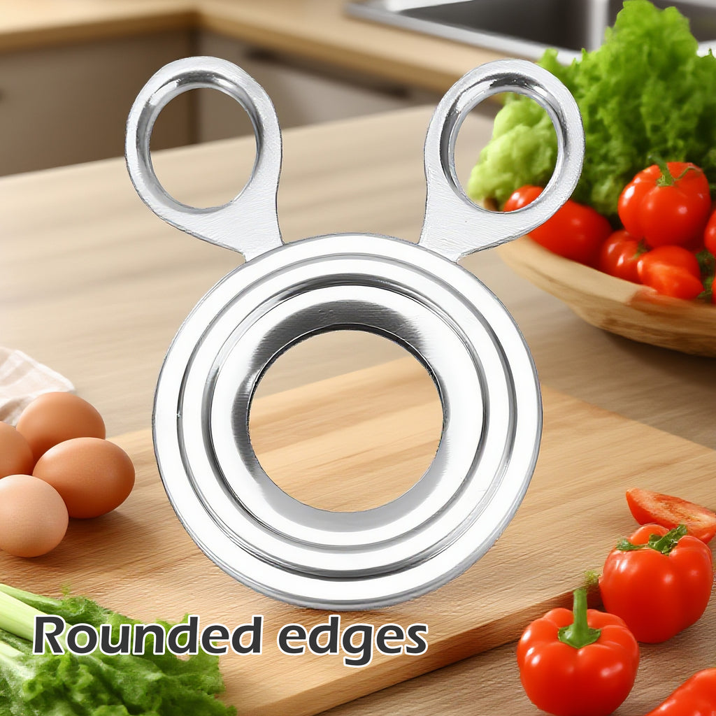 1 Count Stainless Steel Egg Cutter, Quick Open Manual Snipper for Stuffed Glutinous Rice Eggs & Scotch Eggs - Durable Stainless Steel Kitchen Gadget