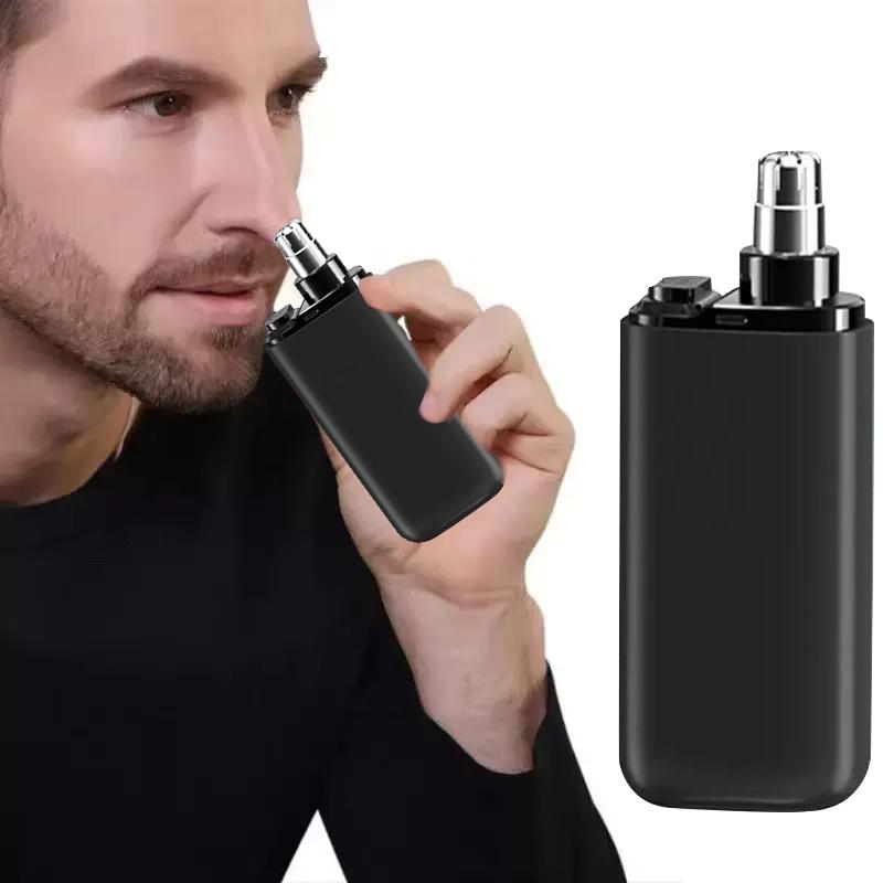 3in1,Ear and Nose Hair Trimmer Clipper - Professional Painless Eyebrow & Facial Hair Trimmer for Men Women, Battery-Operated Trimmer with Waterproof, Dual Edge Blades for Easy Cleansing Black